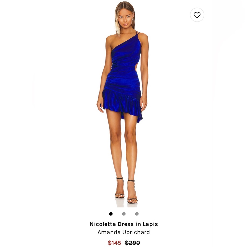 Blue Amanda Uprichard Dress - Picture 3 of 3